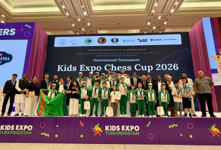 Türkmenistanyň ýaş küştçileri 2026-njy ýylda «Kids Expo Chess Cup» ýaryşynda 24 medal gazandylar