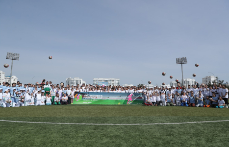 Türkmenistanyň paýtagtynda AFK zenan futboly güni bellendi