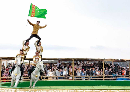 The «Galkynysh» Equestrian Games Group Participated in the International Ethnosport Festival