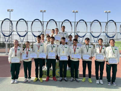 Tennis boýunça Türkmenistanda birinjilik ugrundaky ýaryşyň ýeňijileri kesgitlendi